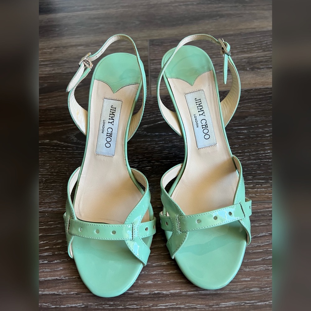 Jimmy Choo Patent Sandals Size 36.5/6.5